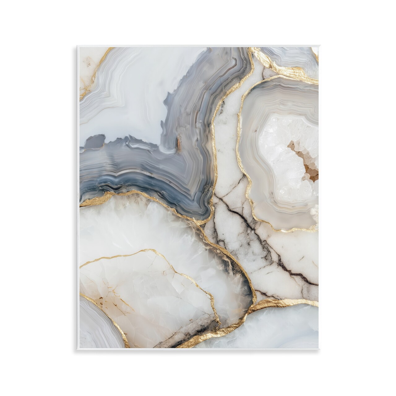 Stupell Industries Crystal Geode with Gold Wall Plaque, design by Svetlana Aleynikova